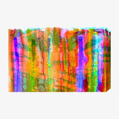 The Range French Carousel Art Print Wrapped on Canvas - Orange / 92cm