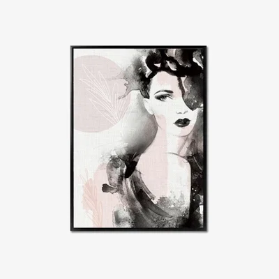 The Range Posed Watercolour Effect Framed Canvas