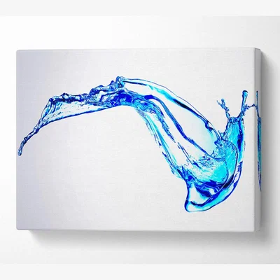 The Range Erratic Water Splash Canvas Print Wall Art - Yellow / 101.6cm