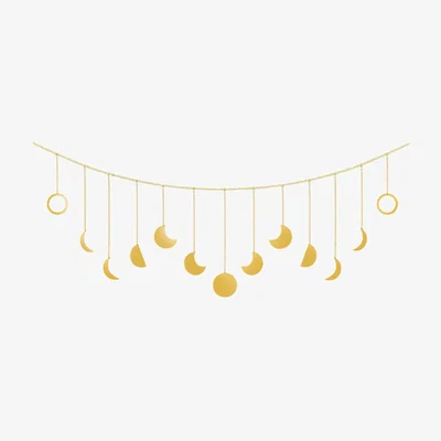 The Range Moon Eclipse Wall Hanging Decoration - Gold