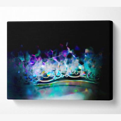 The Range Bubble Oil Canvas Print Wall Art - Yellow / 50.8cm