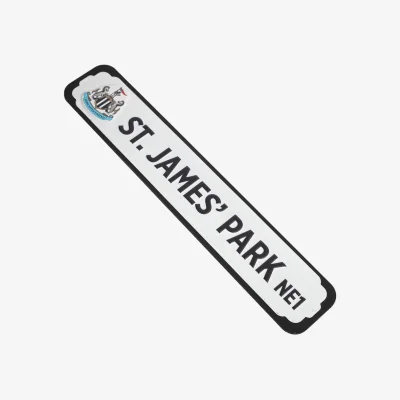 The Range Newcastle United FC Stadium Sign - White/Black
