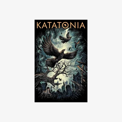 The Range Katatonia Uncover The Skies Textile Poster - Grey/Black