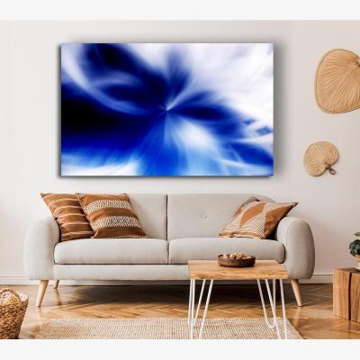 The Range Blue Magical Daisy Centre Canvas Print Wall Art - Yellow / 81.28cm