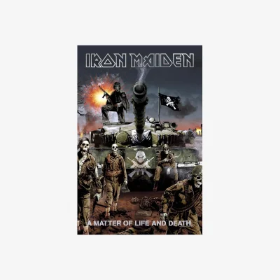 The Range Iron Maiden A Matter Of Life And Death Textile Poster - Multicoloured