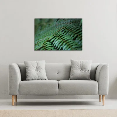 The Range grren leaves pattern and texture at Indonesia Canvas Print - Green / 31cm / 41cm