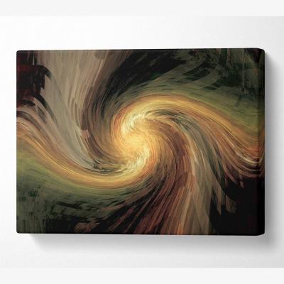The Range Swirls Of Light Canvas Print Wall Art - Yellow / 66.04cm