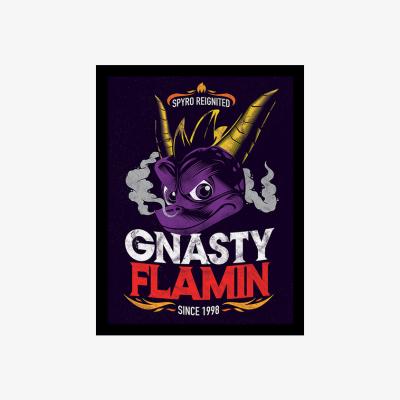 The Range Spyro (Gnasty Flamin) Framed Print