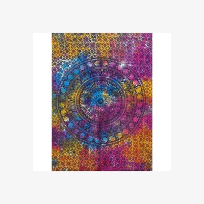 The Range Cotton Mandala Elephant Wall Art - Vibrant Indian Wall Hanging (78x112cm) - Multi