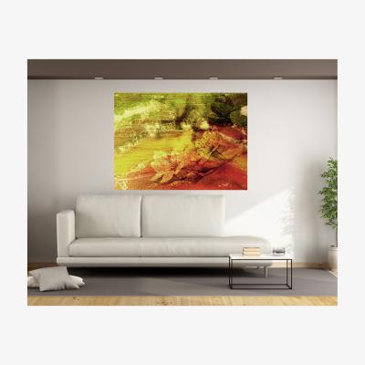 The Range 'Rustic Flowers' by 17 Stories Graphic Art Wrapped on Canvas - Yellow / 112cm