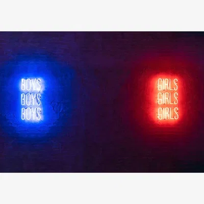 Rockett St George Framed Boys Girls Neon Art Print