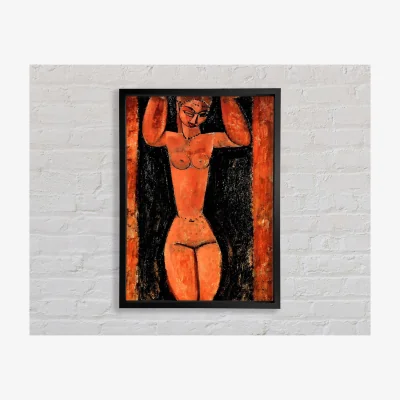 The Range Modigliani Caryatid 3 Framed Print Art Classic Prints - Black