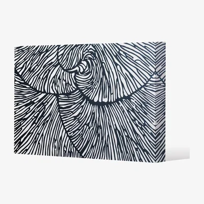 The Range design with natural analogues texture Canvas Print - Black / 77cm / 51cm