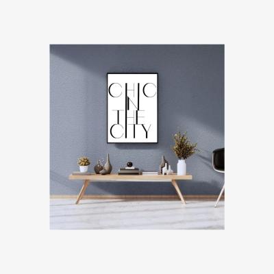 The Range Chic In The City Wall Art - Black