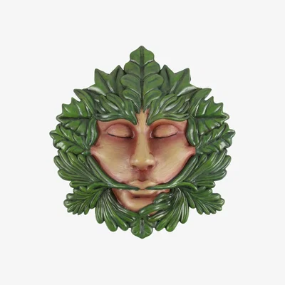 The Range Green Goddess Resin Wall Plaque Fertility & Nature Decor - Green