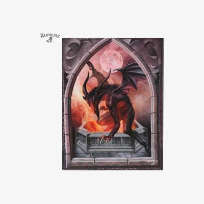 The Range Baphometica Printed Canvas Plaque - Multicolour