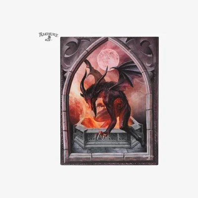 The Range Baphometica Printed Canvas Plaque - Multicolour
