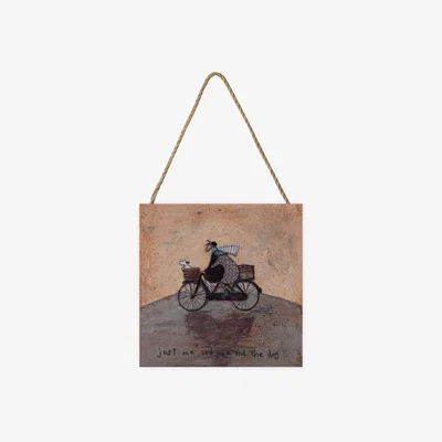 The Range Sam Toft (Just Me And You And The Dog) Wooden Block - White