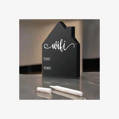 The Range Wifi House Sign - Black