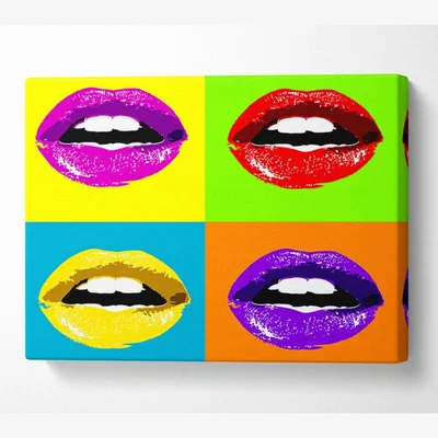 The Range Vibrant Pop Art Lips - 66cm