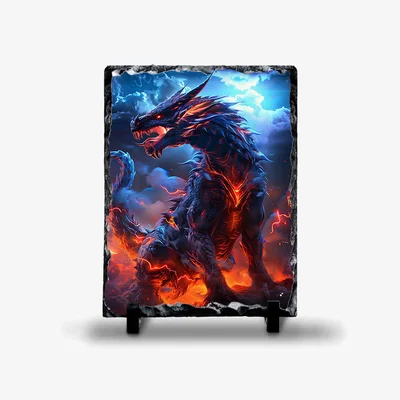 The Range Neon Dragon Photo Rock Slate - Slate