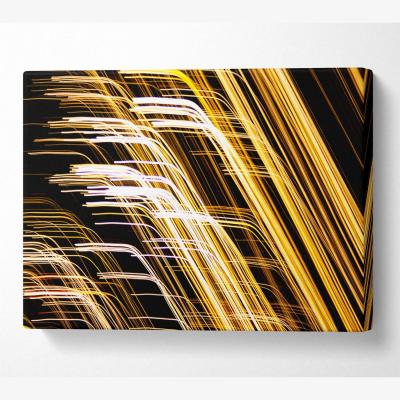 The Range Intense Golden Light Canvas Print Wall Art - Yellow / 35.56cm