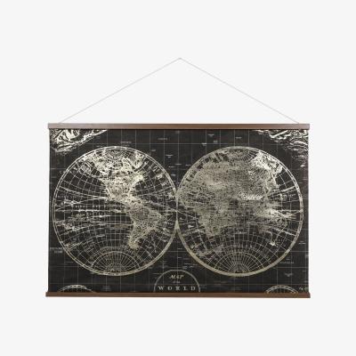 The Range Foiled Map Tapestry Style Art