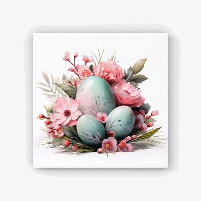 The Range Easter Egg Arrangement HD Metal Print - Green / 40cm