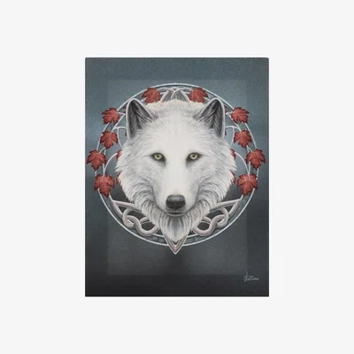 The Range Guardian of the Fall Canvas Plaque by Lisa Parker, 19x25cm - Grey
