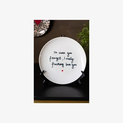 Rockett St George Fucking Love You Decorative Wall Plate