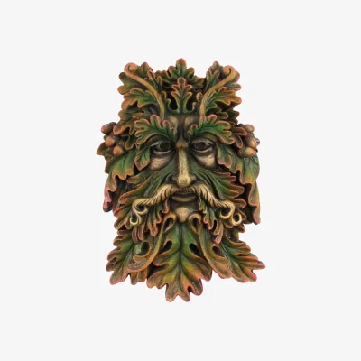 The Range Something Different The Green Man Face Plaque - Green