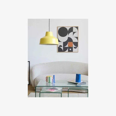 Rose & Grey Neutral Abstract Eclipse Taquin Wall Art