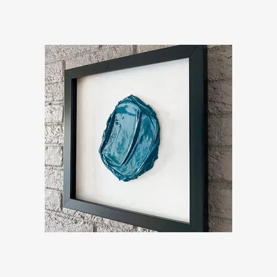 Sazy Celestial Palette Handmade Wall Art, Blue, 32x32 cm