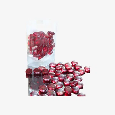 Teddy Beau Deco Home Red Glass Decorative Beads