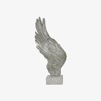 Teddy Beau Deco Home Mother Of Pearl Left Angel Wing Decoration