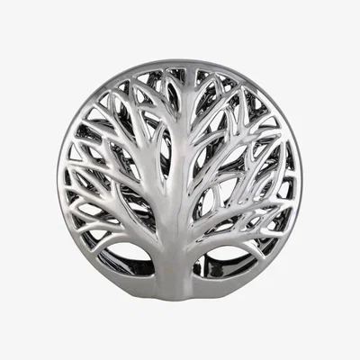 Teddy Beau Deco Home 28cm Tree Decoration Silver