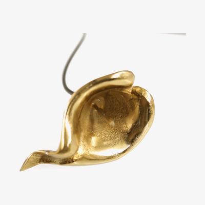 Teddy Beau Deco Home 48cm Gold Metal Cala Lily / Gold
