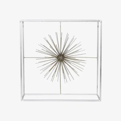 Teddy Beau Deco Home Large Gold Starburst Decoration With Gold Ball In The Centre