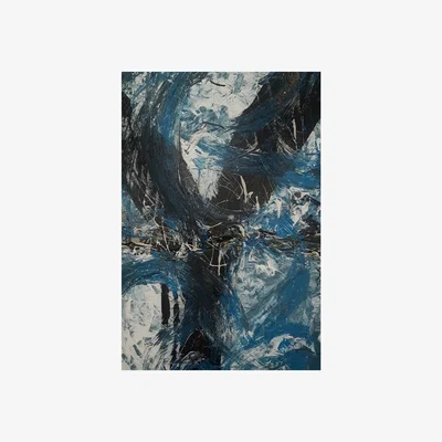Tobias Oliver 'Blue Highway' Oil on Canvas