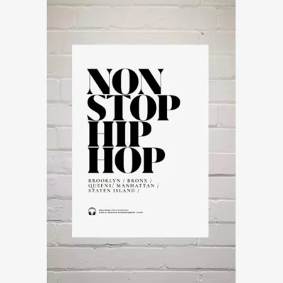 Urban Outfitters Maisey Design Non-Stop Hip Hop Wall Art Print - Assorted 1 at Urban Outfitters