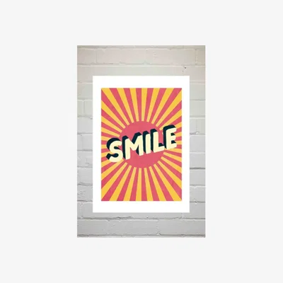 Urban Outfitters Scribbler Smile Wall Art Print - Assorted 1 at Urban Outfitters