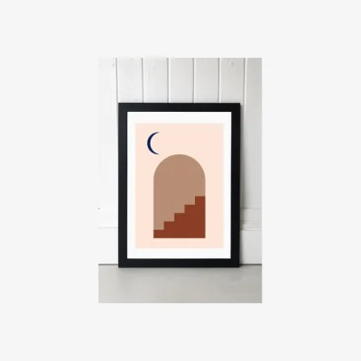 Urban Outfitters Rafael Farias Allambra Wall Art Print - Black 2 at Urban Outfitters