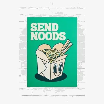 Urban Outfitters Cactus Tree Send Noods 30x40 Wall Art Print - Green at Urban Outfitters