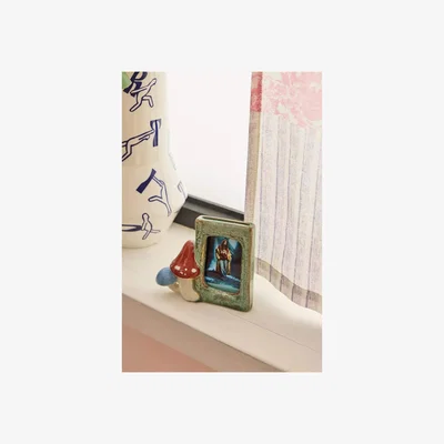 Urban Outfitters Sprouting Mushroom Frame - Green ALL at Urban Outfitters