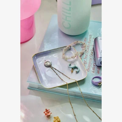 Urban Outfitters Urban Outfitters Lilac Agate Square Trinket Tray - Lilac ALL