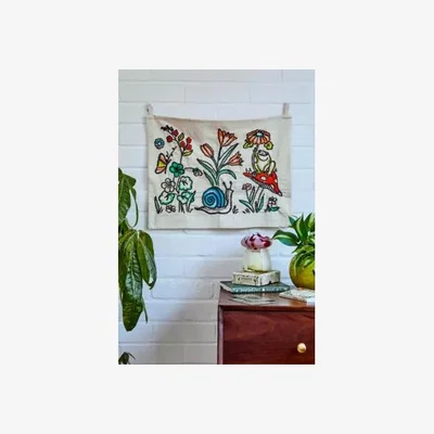 Urban Outfitters Urban Outfitters Garden Friends Embroidered Wall Hanging ALL