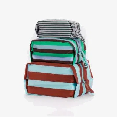 Urban Outfitters BAGGU 3D Vacation Stripe Mix Zip-Up Set ALL at Urban Outfitters