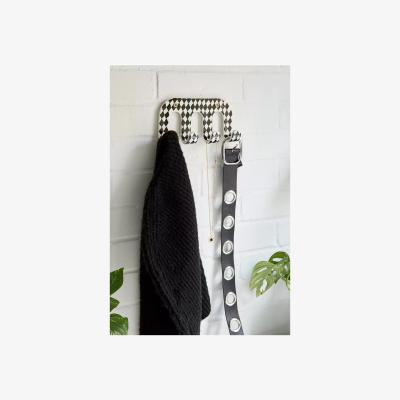 Urban Outfitters Urban Outfitters Cassie Checkerboard Multi Wall Hook - Black/White ALL