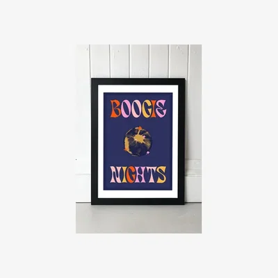 Urban Outfitters Boogie Nights Wall Art Print - Black 2 at Urban Outfitters