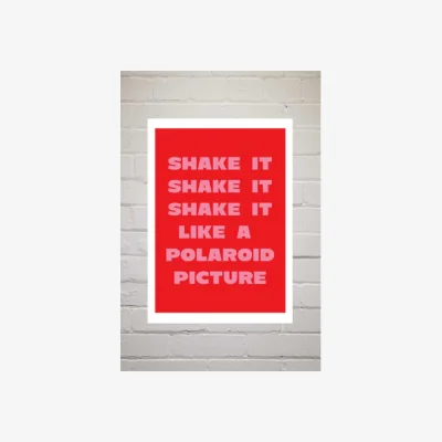 Urban Outfitters Mood Shake It Like A Polaroid Picture Wall Art Print - Assorted 2 at Urban Outfitters